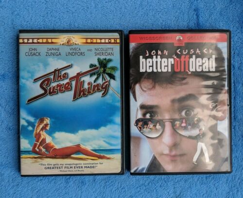 JOHN CUSACK 2 DVD Lot 1980's Teen Comedy The Sure Thing Better Off Dead