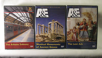 A&E The Lost Ark, The Athens Subway, Mystical Monuments of Ancient Greece NEW!