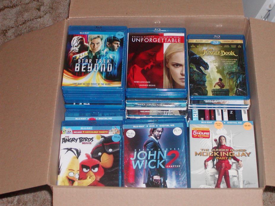 Huge lot 180 assorted Blu-Ray movies