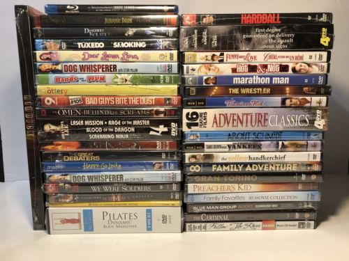 Lot Of 38 New Factory Sealed DVDs Of Various Genres