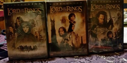LOT OF USED DVDS LORD OF THE RINGS WIDESCREEN NR