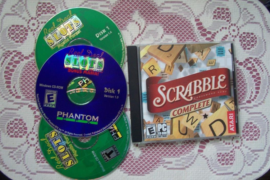 Scrabble & 3 Slots DVDS