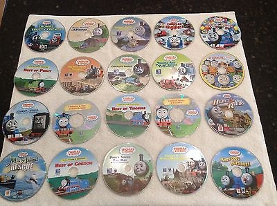 THOMAS THE TRAIN AND FRIENDS HUGE LOT OF 25 DIFFERENT DVD MOVIES DISCS ONLY!