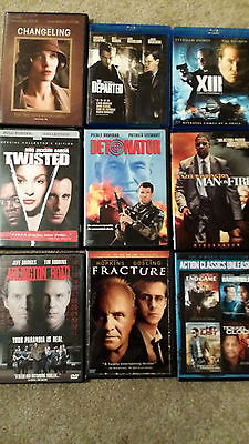 DVD MOVIE ACTION ADVENTURE MYSTERY AND THRILLER MOVIE LOT