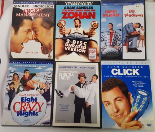 Set Of 7 Adam Sandler movies
