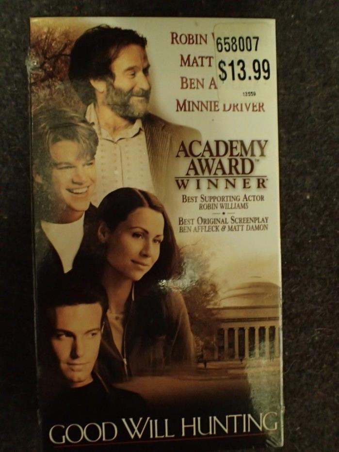 vintage VHS movie tape GOOD WILL HUNTING,  Original - sealed