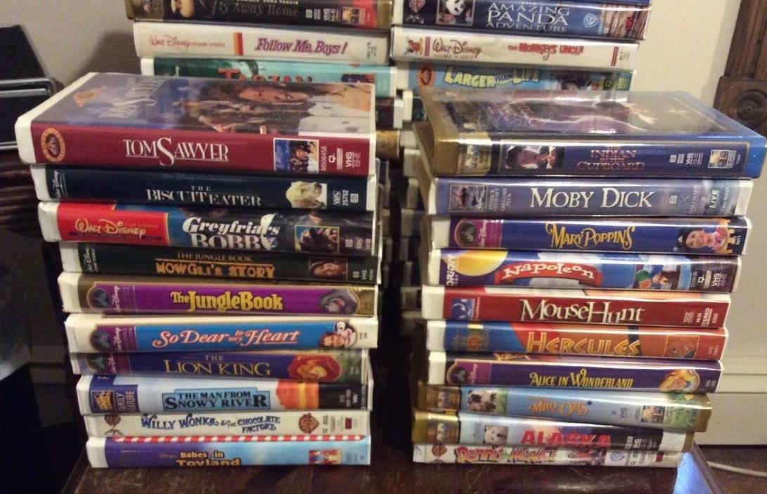 85 Plus Walt Disney and Family VHS Tapes Very Good Shape