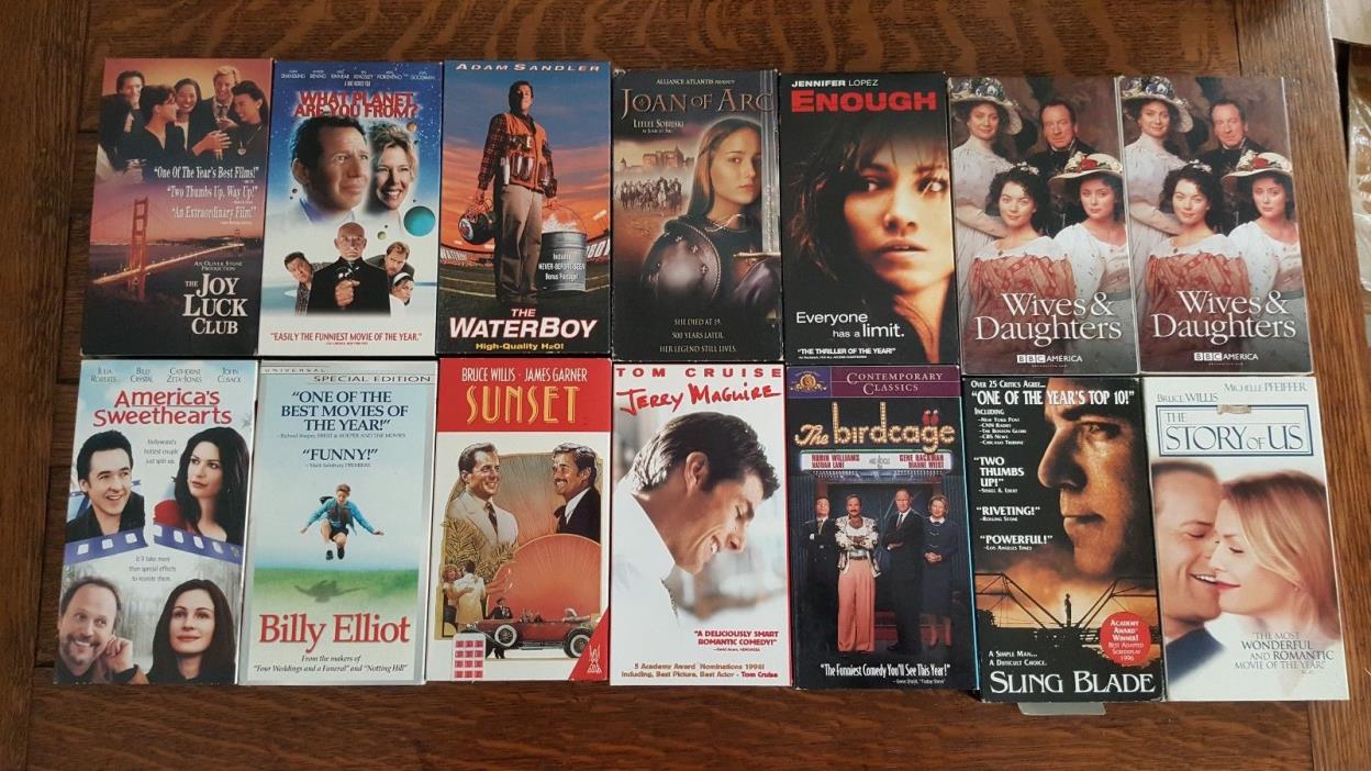 36 Romantic Comedy VHS LOT Romance Drama Movie Chick Flick