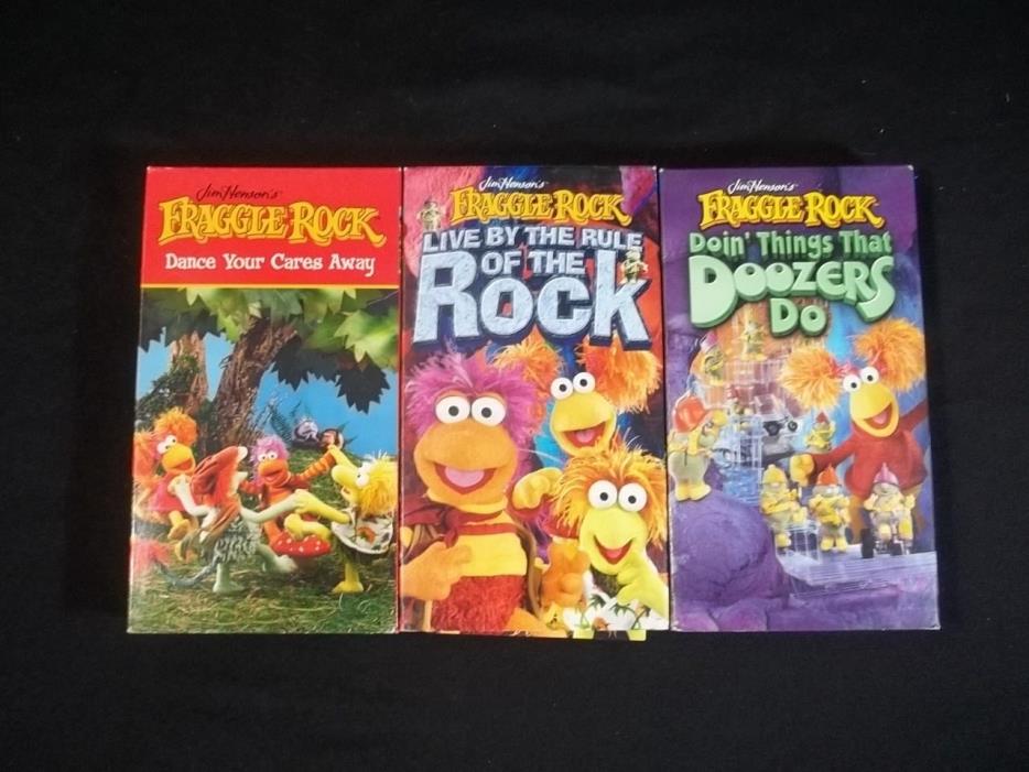 Fraggle Rock VHS Tapes Lot of 3