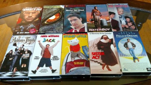 VHS Movies Ten Various Titles