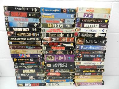 LOT of 54 Vintage VHS Movie Tapes - Mixed Home Collection