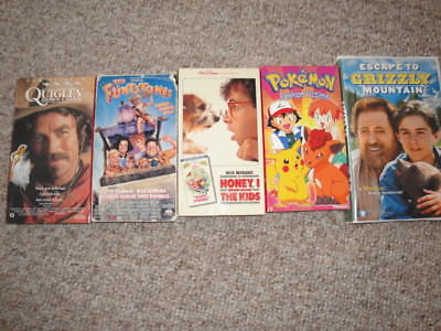 Lot Of 5 VHS Movies / All Kids Movies