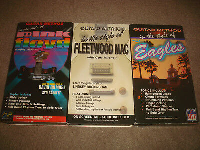 Guitar Method in the style of Pink Floyd Fleetwood Mac Eagles VHS LOT Tutorial