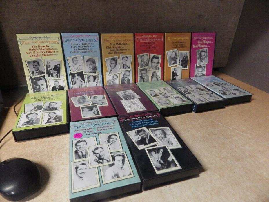 VINTAGE SWINGTIME VIDEO LOT BEST OF THE BIG BANDS LOT OF 14 DUKE ELLINGTON MORE