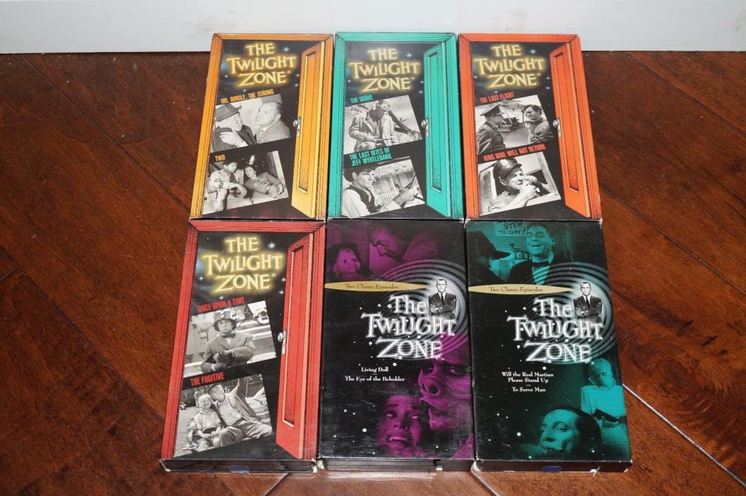 (Lot of 6) The Twilight Zone VHS Tapes: Volume 6, 14, 16, 20