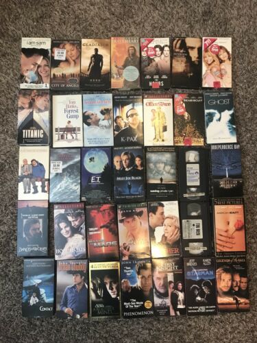 HUGE LOT 35 VHS Tapes Movies Many Excellent Titles!! 80’s 90’s Comedy Action