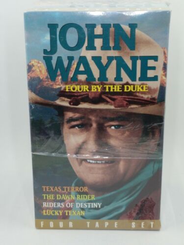John Wayne Texas Terror Dawn Rider Lucky Texan Riders Destiny (VHS 4 Tape Set)