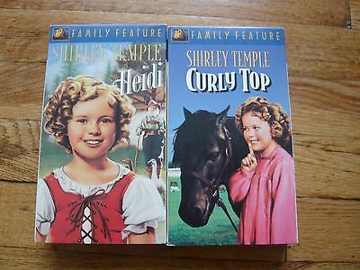 Shirley Temple Classic Movies on VHS - Lot of 2-Children's & Family G Rated