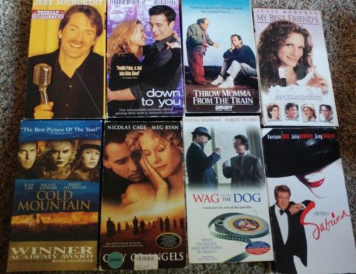 Lot of 18 VHS Tapes Drama Romance Video Movies.  Jerry Macguire Titanic
