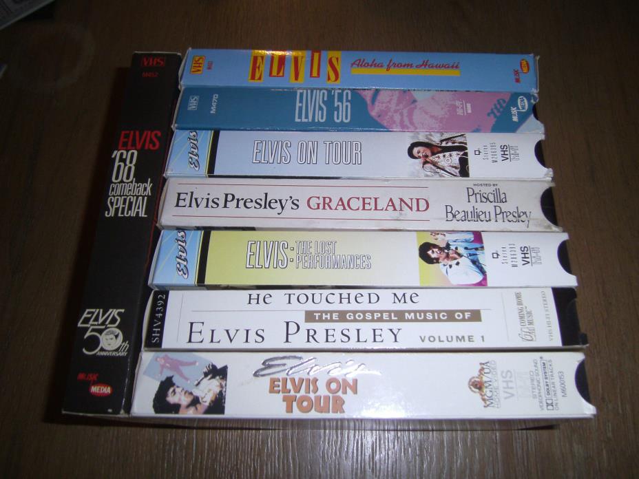 ELVIS on 8  VHS Graceland Lost Performances 56 Comeback Special  +++ More