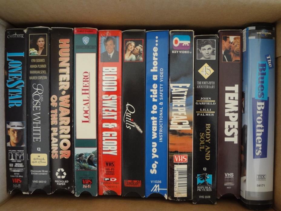 Wholesale Lot of 11 Assorted VHS MOVIES - some rare and NOT RELEASED TO DVD!!