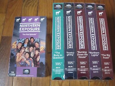 Northern Exposure VHS LOT NOT DVD 6 The First Episode Lights Thanksgiving RARE