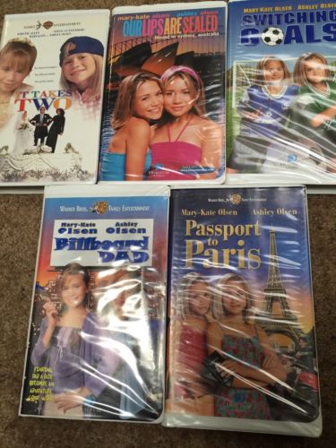 Mary Kate & Ashley Olsen Twins  Mixed Lot Of 5 VHS Movies-