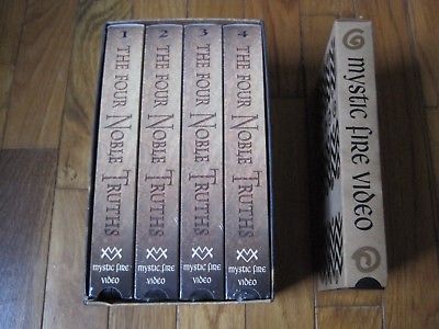 Mystic Fire Video VHS Lot The Four Noble Truths Dalai Lama Tibet Documentary OOP