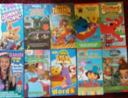 JIMMY NEUTRON 10 kids tape lot  VHS Tape Lot Animation Nickelodeon Nick JR more