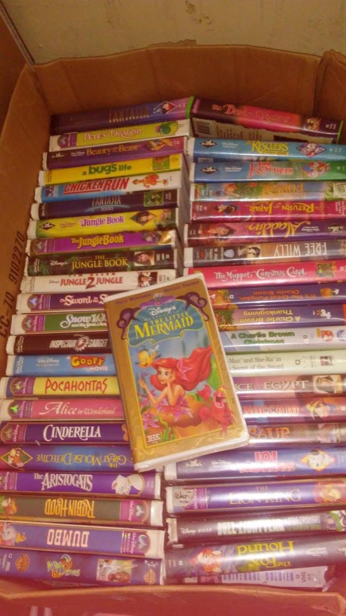 Vintage Walt Disney VHS tapes, Great condition selling at a maximum price. Fast.
