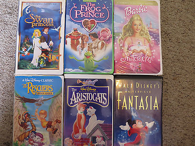 DISNEY VHS LOT OF 6