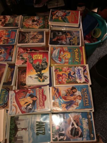 Lot Of 43 VHS Disney movies See Description For Titles!