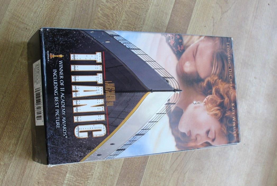 Vintage  VHS Titanic 2 Tapes  Drama Love Story