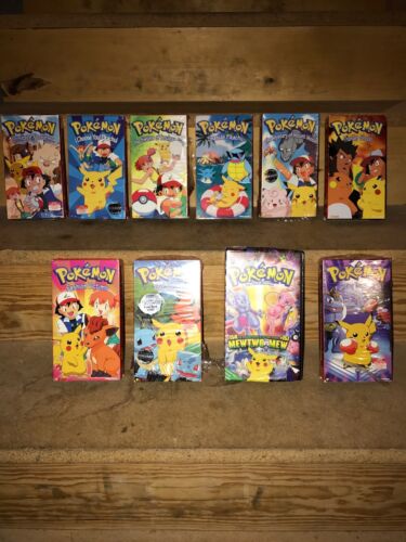 Pokemon VHS Tapes Original Series Movies Vintage Lot