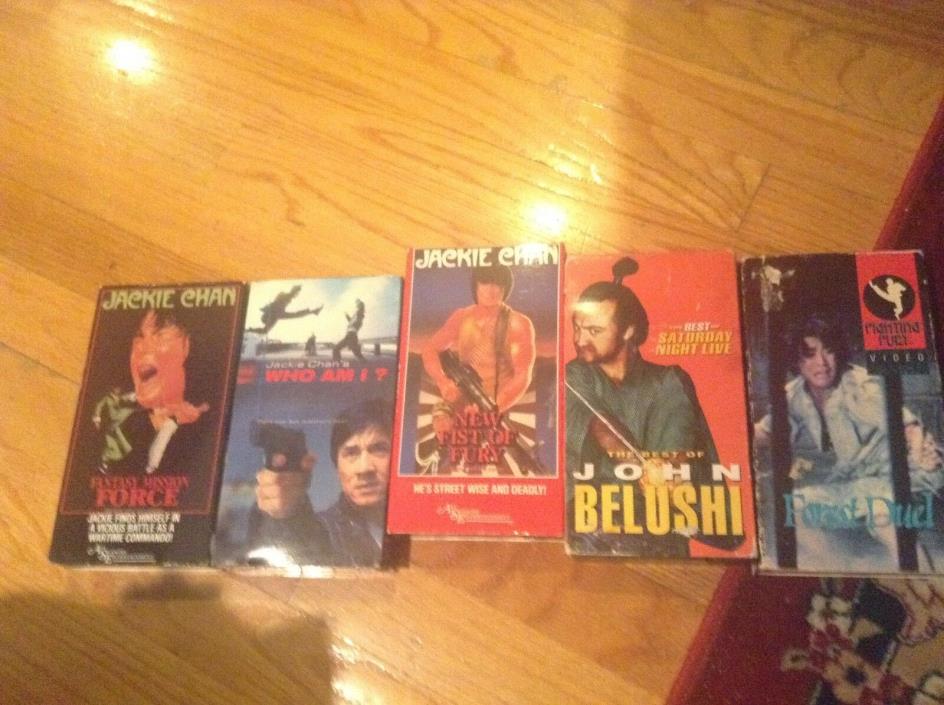 Lot of 5 Martial Arts Movies VHS Video Collection Kung-Fu