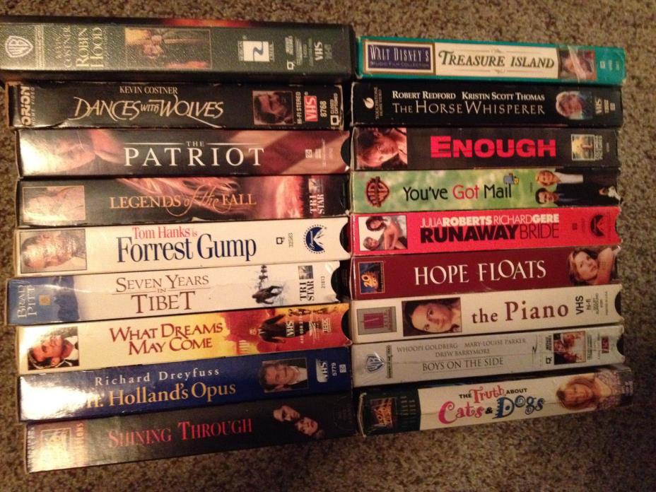 VHS TAPES LOT DRAMA & ROMANTIC COMEDY ROBIN HOOD LEGENDS OF THE FALL ENOUGH