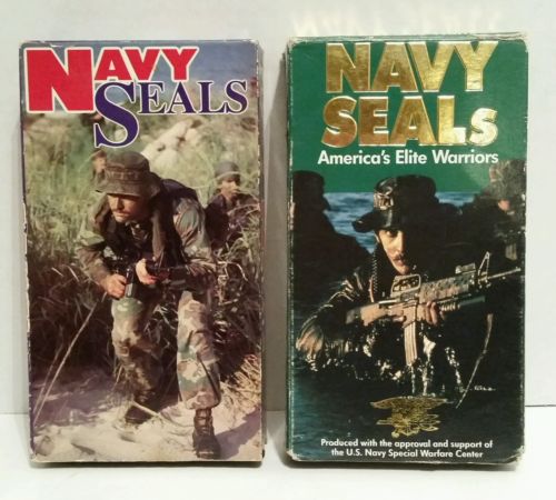2 Army Navy Seals War Military Americas Elite Warriors VHS Tape Movies