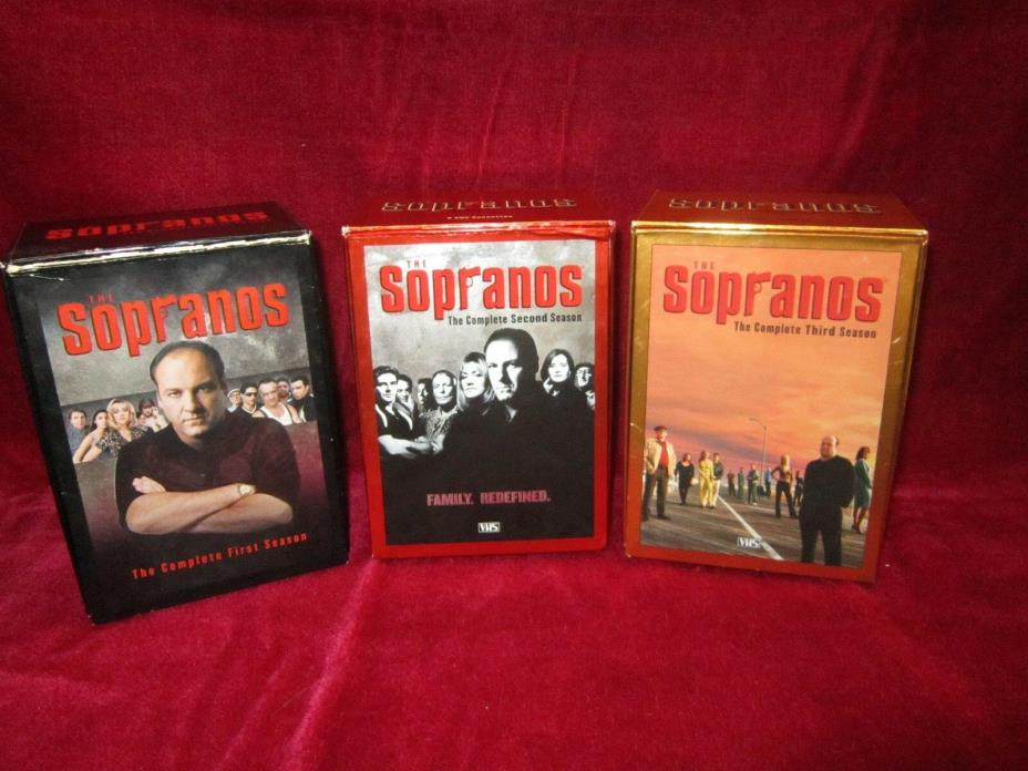 HBO SOPRANOS: COMPLETE 1-3 SEASONS ON VHS TAPE (15 Tapes) Collectible VHS