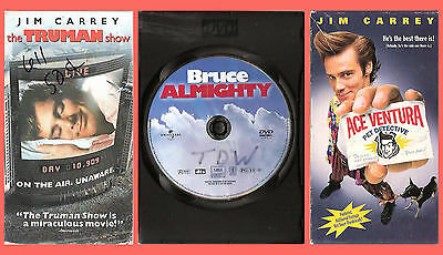 Jim Carrey trio: Bruce Almighty DVD + (Truman Show & Ace Ventura Pet Detective)