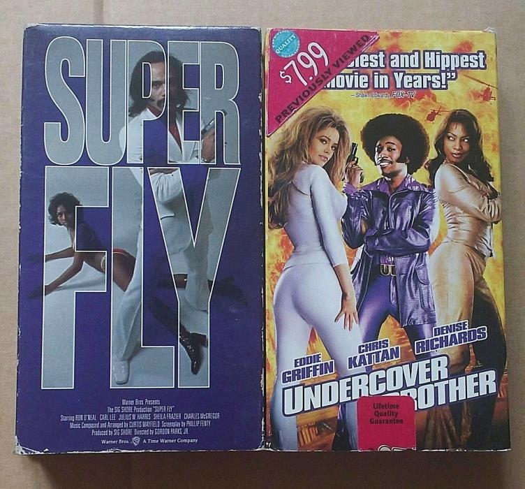 VHS Lot Blaxploitation blacksploitation Undercover Brother SuperFly AA African