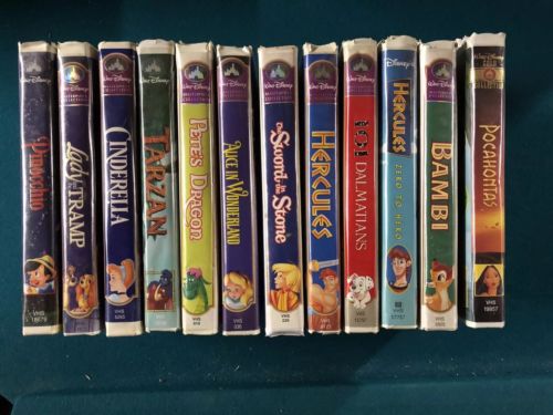 Lot of 12 Vintage Disney VHS Tapes - Some Masterpiece Collection
