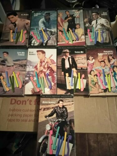 lot of 9 elvis vhs movies