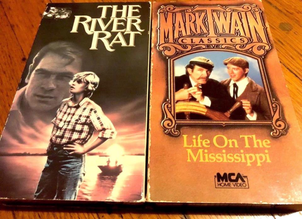 “VHS Lot of 2 River-themed Movies: The River Rat + Life on the Mississippi” Rare