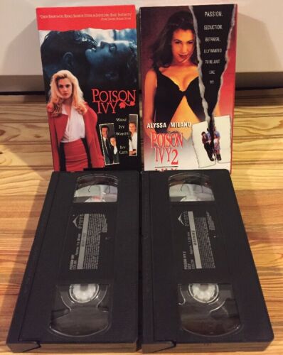 Poison Ivy 1 And 2 VHS TAPE LOT, Drew Barrymore, Alyssa Milano