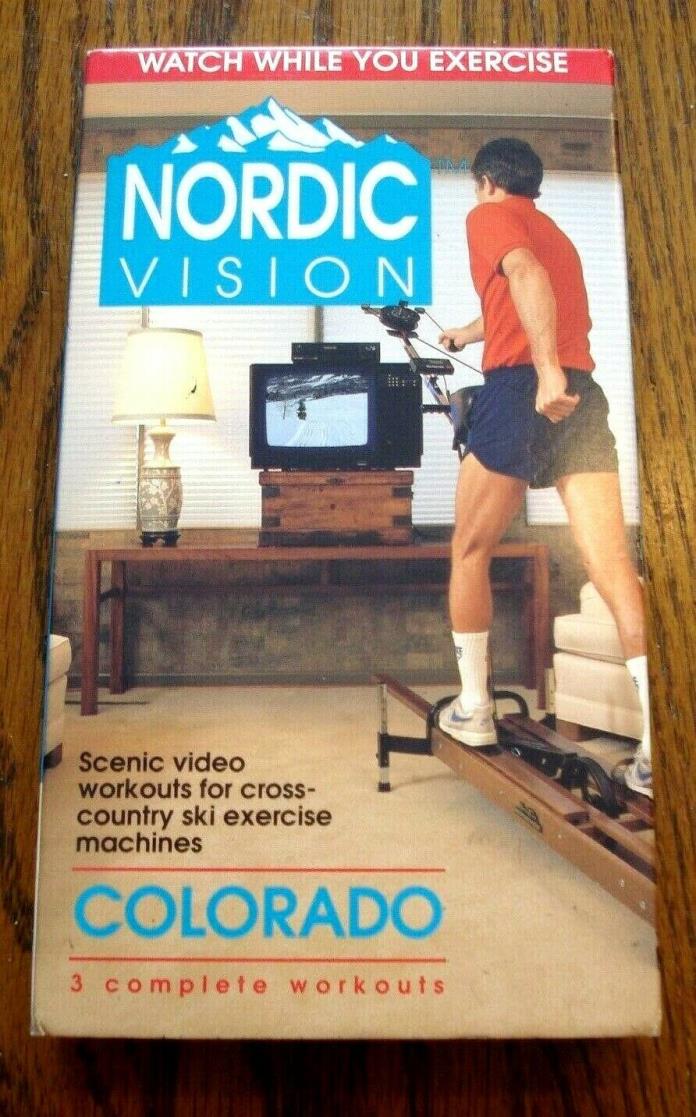Nordic Vision Nordictrack Workout Video VHS COLORADO  3 Workouts 1993 RARE