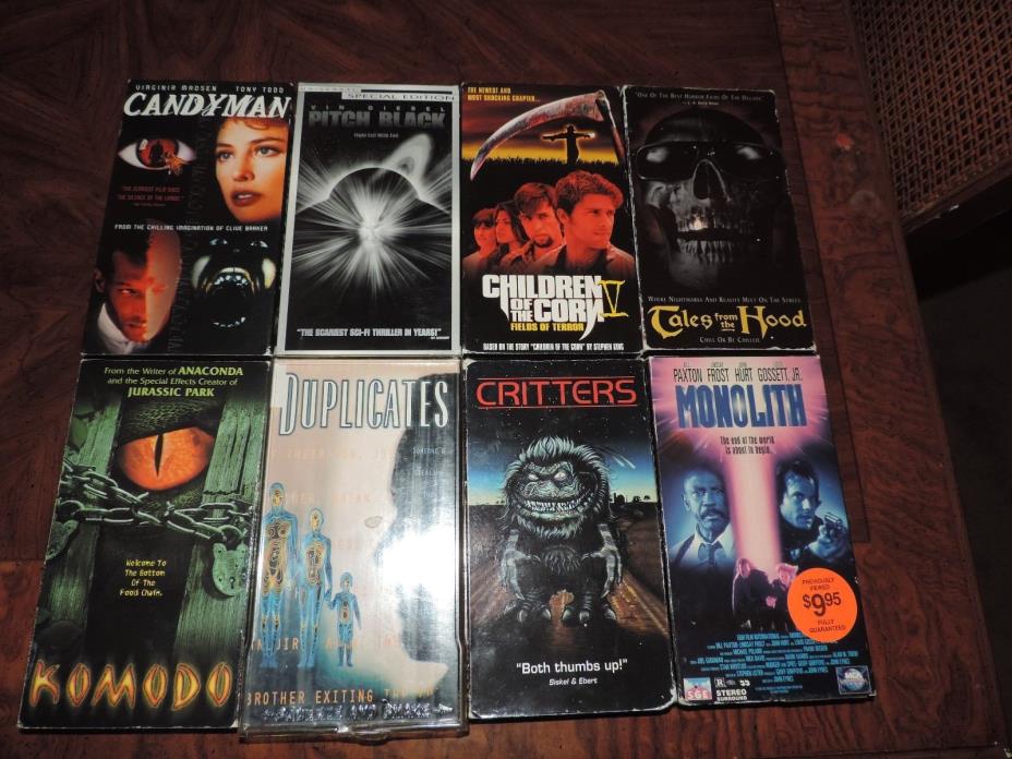 Lot of Horror VHS movies pre owned