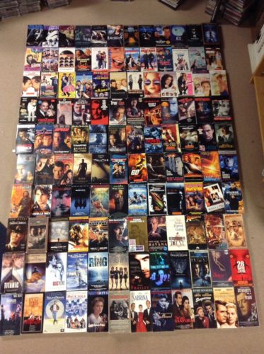 LOT OF 120+ VHS MOVIES; ACTION, COMEDY, DRAMA, SCI-FI, TRILLER, CLASSICS,