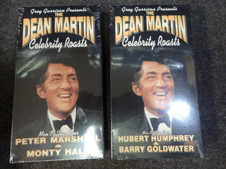 2 vintage VHS tapes DEAN MARTIN Celebrity Roasts both are still sealed