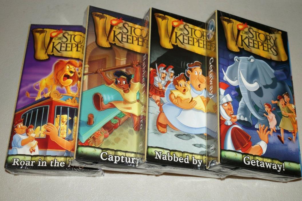 - Lot of 4 - The Story Keepers VHS Tapes by Focus on the Family Zonderkids