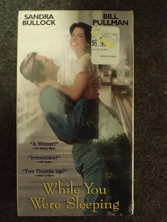 vintage VHS movie tape WHILE YOU WHERE SLEEPING,  Original - sealed Bullock